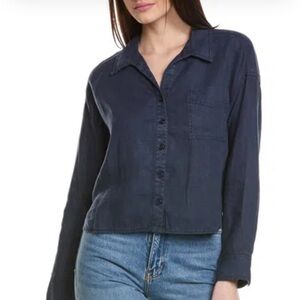 Michael Stars Navy Gracie Button-Up Shirt